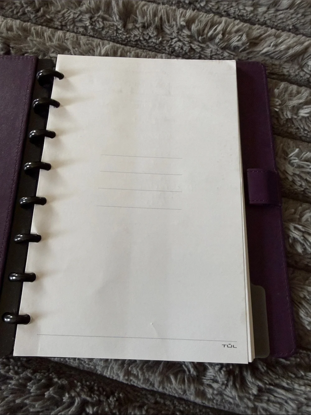 TUL® Custom Note-Taking System Discbound Notebook W/Leather Cover Letter